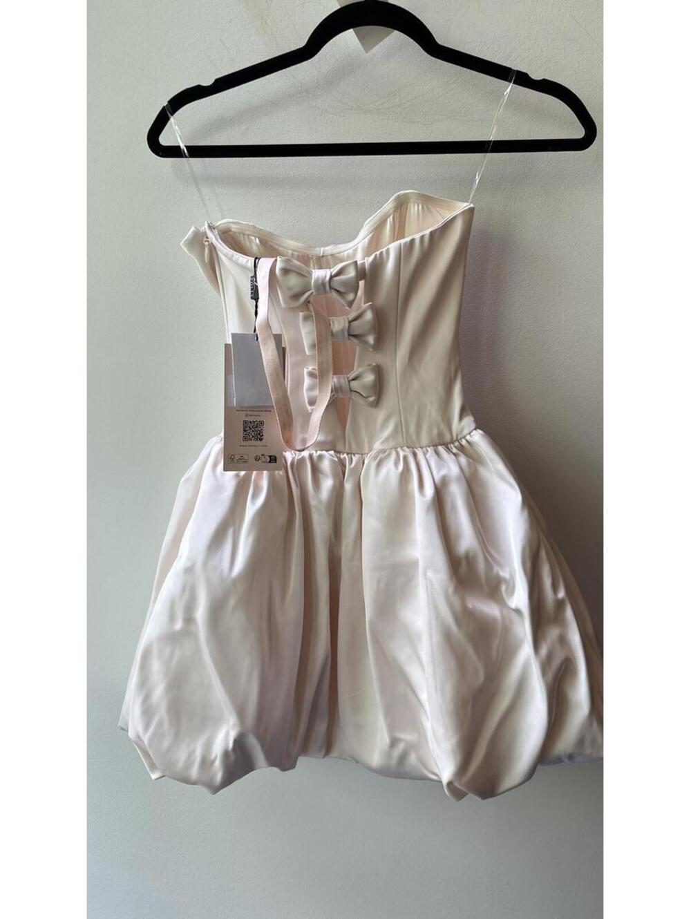 Oh Polly, Ivory Bubble Hem Corset Mini Dress, Size US 0 P2P 12 | 1305 - Picture 2 of 7
